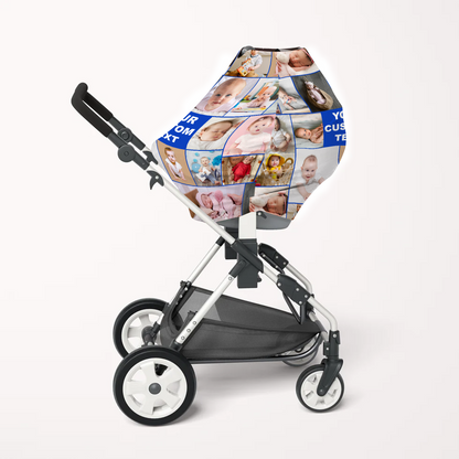 Custom Photo Baby Multi-Use Cover – Create Your Own Baby Multi-Use Cover with Collage Photo & Text