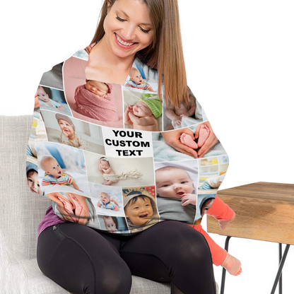 Custom Photo Baby Multi-Use Cover – Create Your Own Baby Multi-Use Cover with Collage Photo & Text