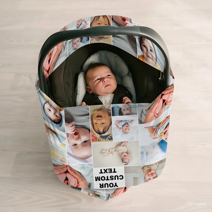 Custom Photo Baby Multi-Use Cover – Create Your Own Baby Multi-Use Cover with Collage Photo & Text