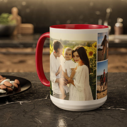 Custom Photo Collage Mug – Personalized Coffee Mug with Picture – Photo Mug for Mom, Dad, Family