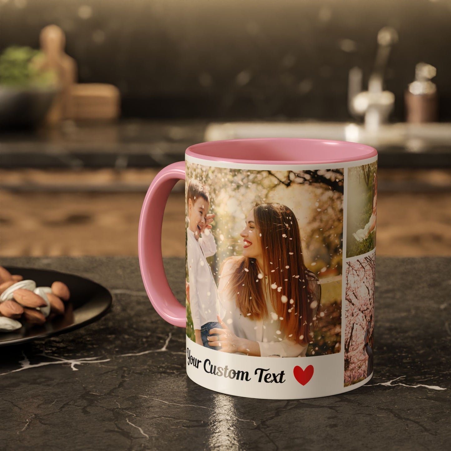 Custom Photo Collage Mug – Personalized Coffee Mug with Picture – Photo Mug for Mom, Dad, Family