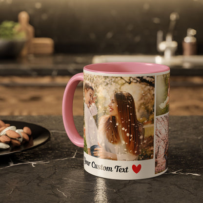 Custom Photo Collage Mug – Personalized Coffee Mug with Picture – Photo Mug for Mom, Dad, Family