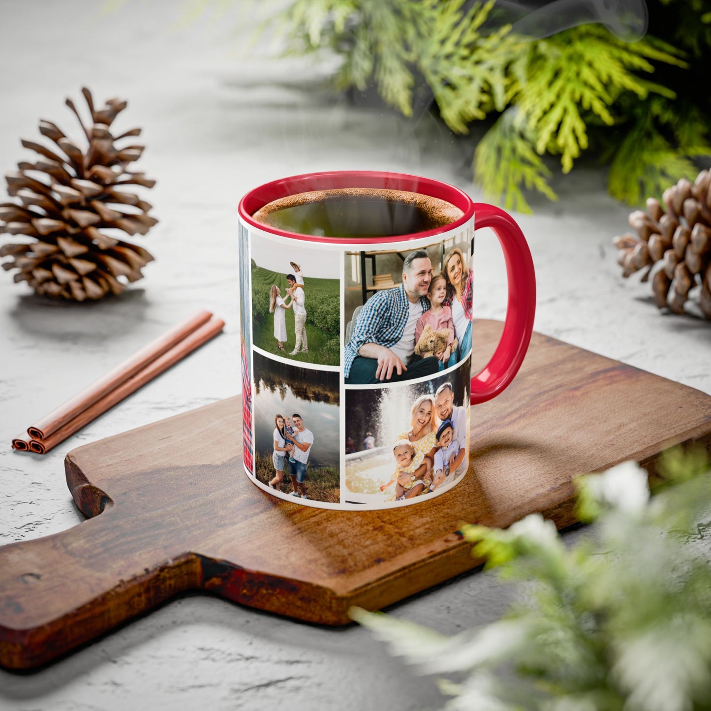 Custom Photo Collage Mug – Personalized Coffee Mug with Picture – Photo Mug for Mom, Dad, Family