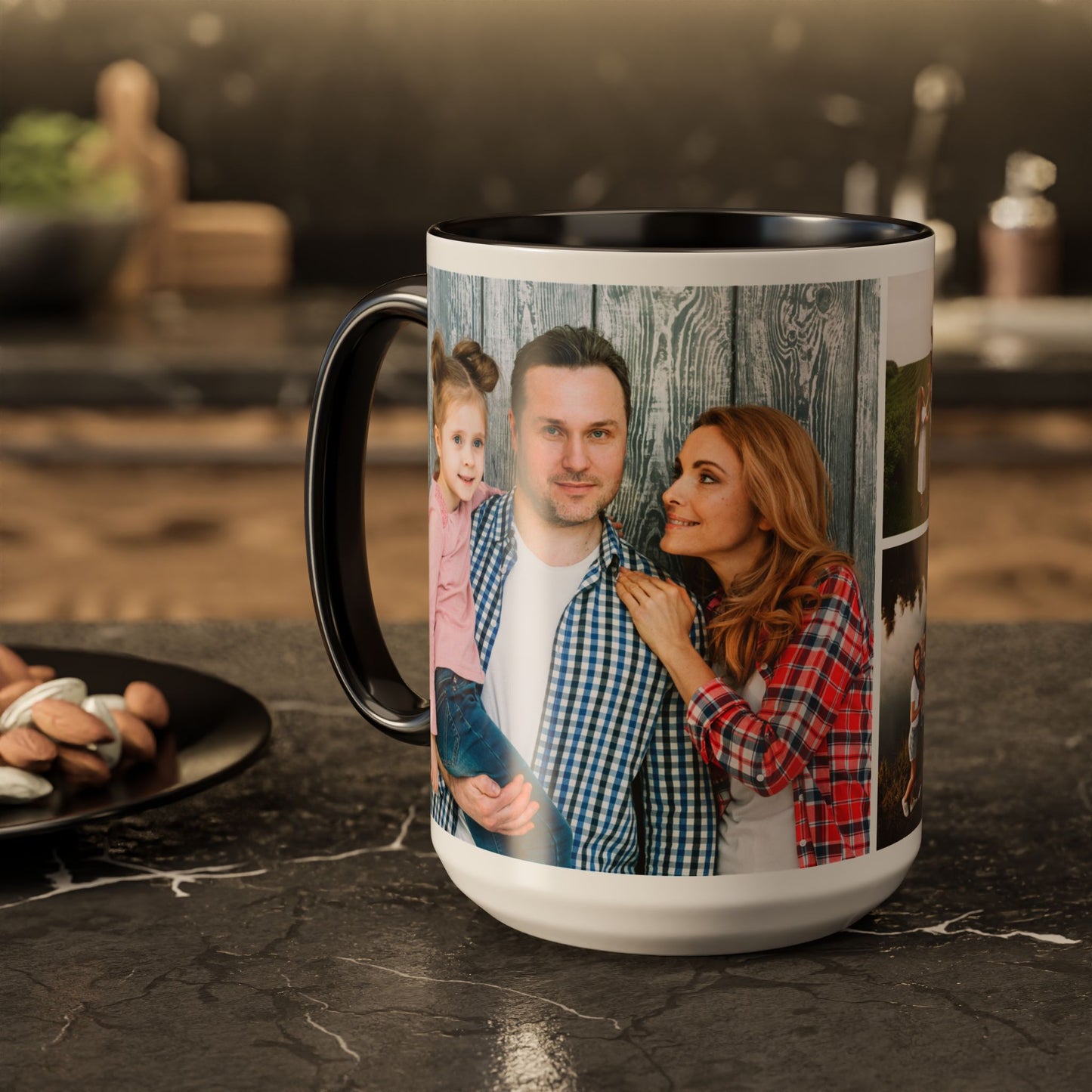 Custom Photo Collage Mug – Personalized Coffee Mug with Picture – Photo Mug for Mom, Dad, Family