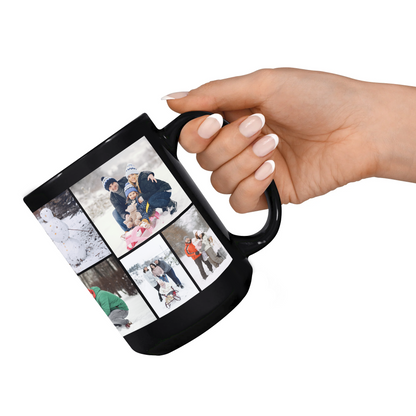 Custom Photo Collage Mug – Personalized Coffee Mug with Picture – Photo Mug for Mom, Dad, Family