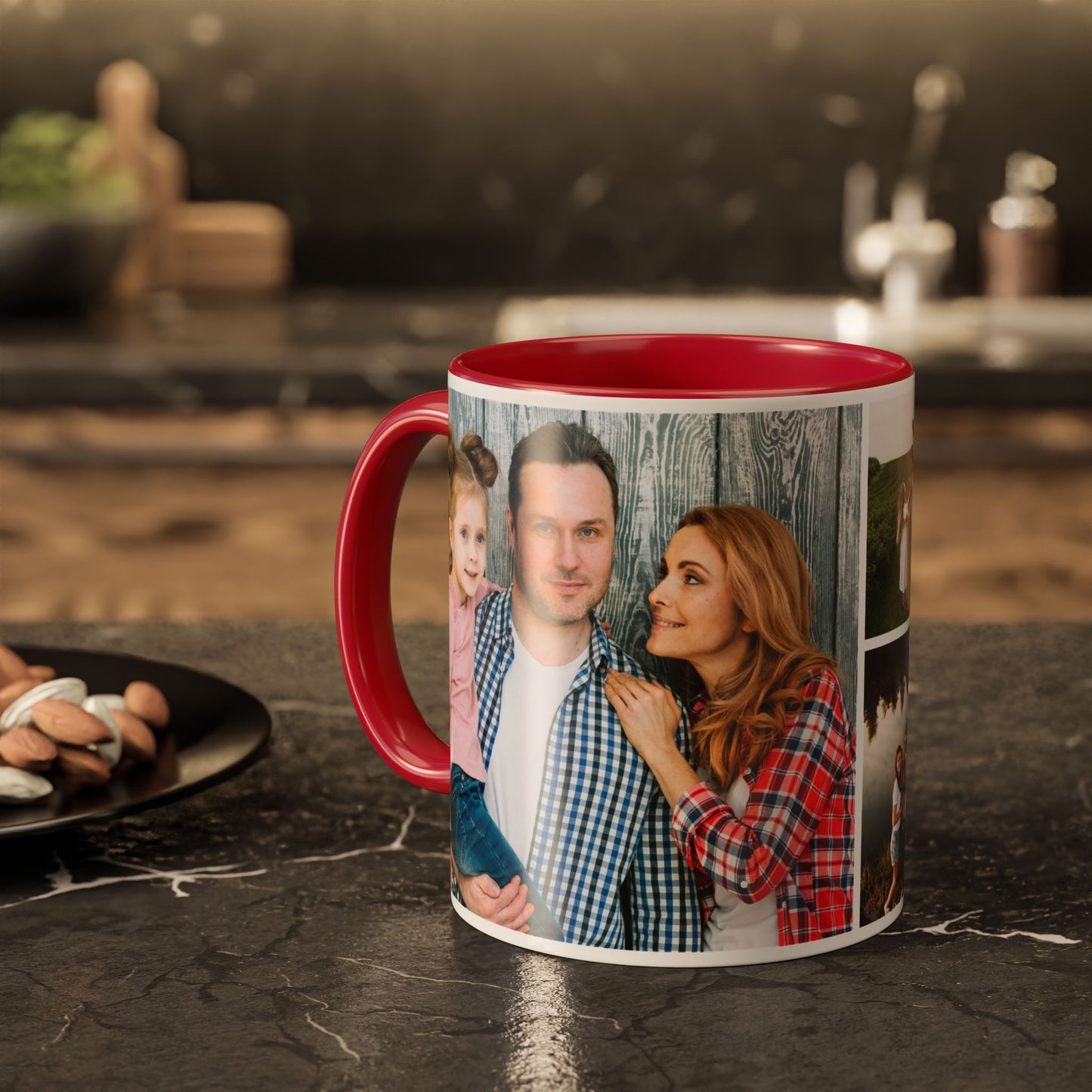 Custom Photo Collage Mug – Personalized Coffee Mug with Picture – Photo Mug for Mom, Dad, Family