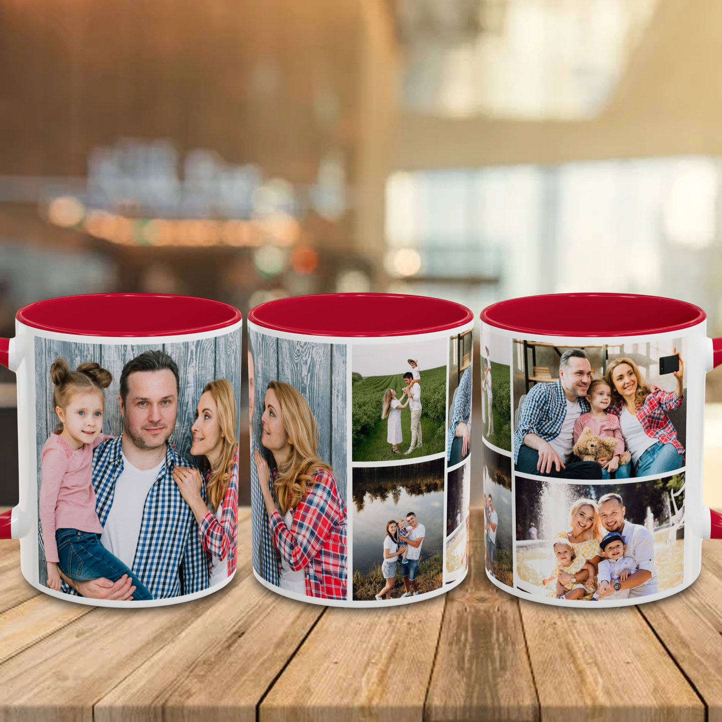 Custom Photo Collage Mug – Personalized Coffee Mug with Picture – Photo Mug for Mom, Dad, Family