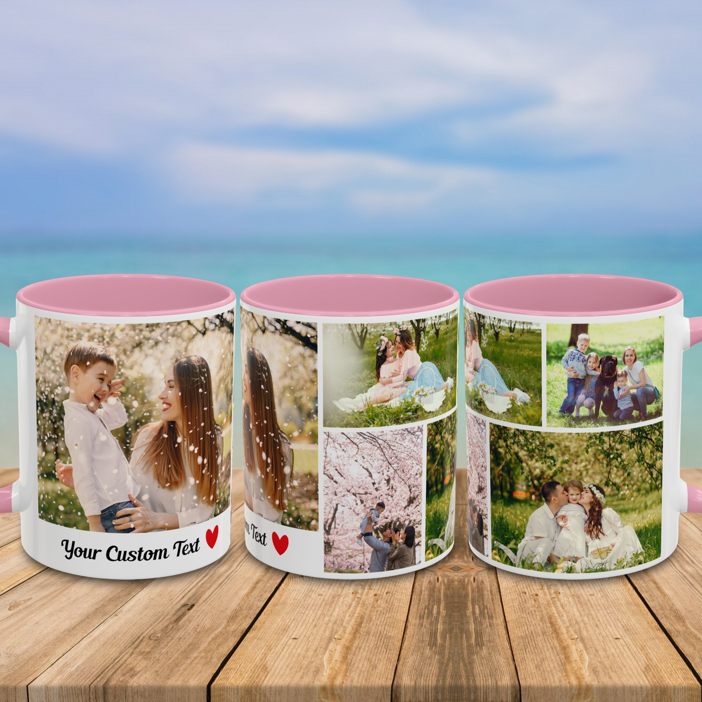Custom Photo Collage Mug – Personalized Coffee Mug with Picture – Photo Mug for Mom, Dad, Family