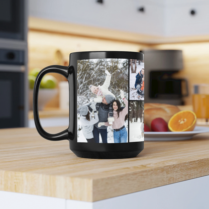 Custom Photo Collage Mug – Personalized Coffee Mug with Picture – Photo Mug for Mom, Dad, Family