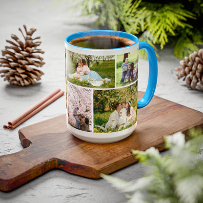 Custom Photo Collage Mug – Personalized Coffee Mug with Picture – Photo Mug for Mom, Dad, Family