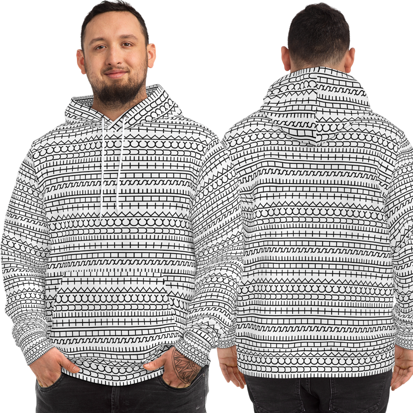 FTS Funny Hidden Message AOP Hoodie – Sarcastic Funny Hoodie – Bold Mood Statement Hoodie