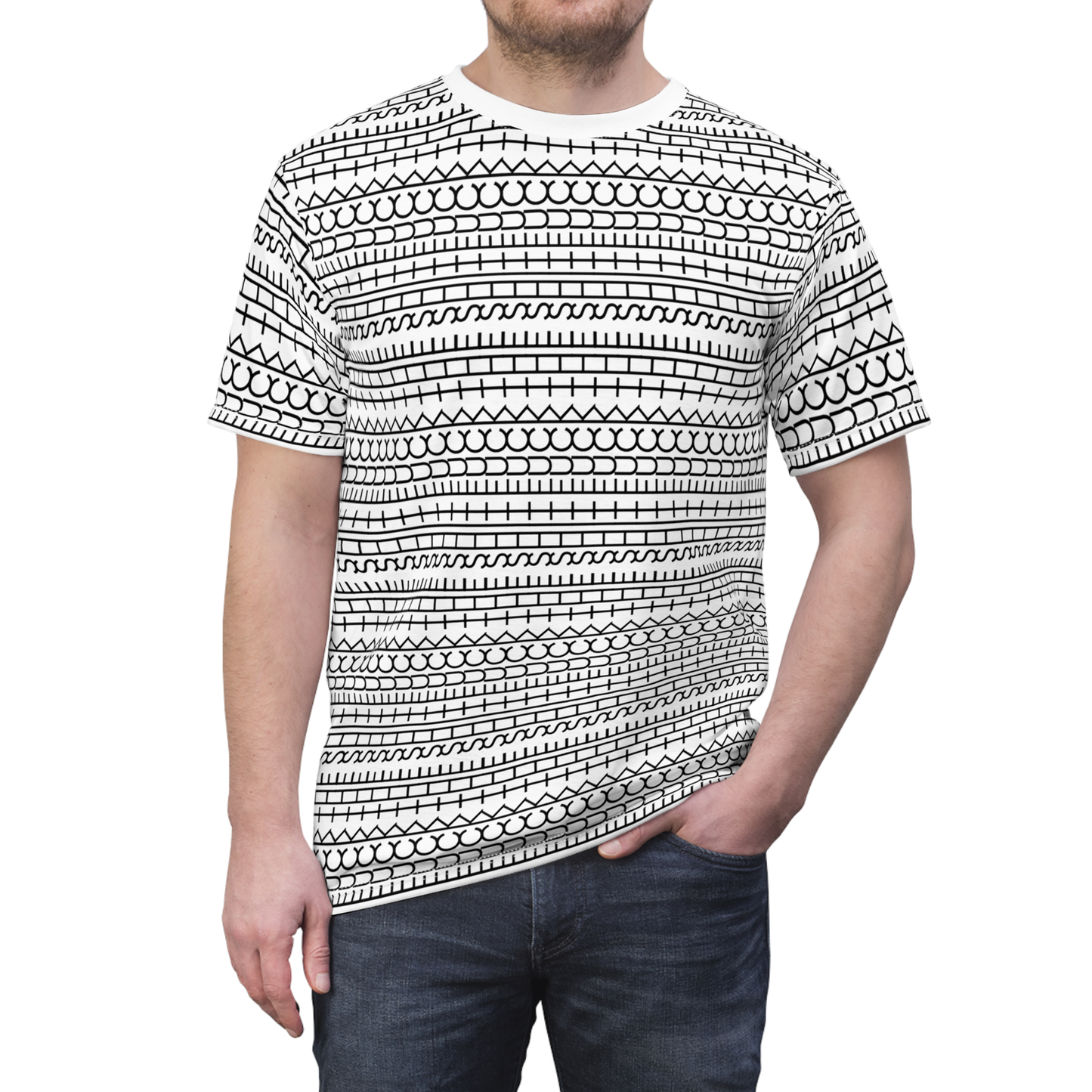 FTS Funny Hidden Message AOP T-Shirt – Sarcastic Funny Tee – Bold Mood Statement Shirt