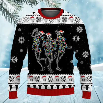 Skull Tree Christmas Unisex Ugly Sweater for Adult & Kids