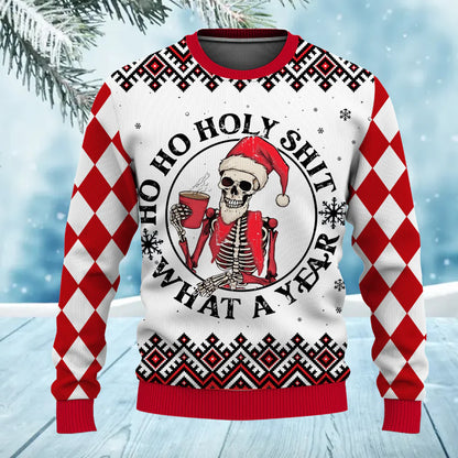 Skull Tree Christmas Unisex Ugly Sweater for Adult & Kids