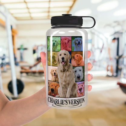 Personalized Dog's Tour Bootleg 34oz Bottle with Dog Photo Collage