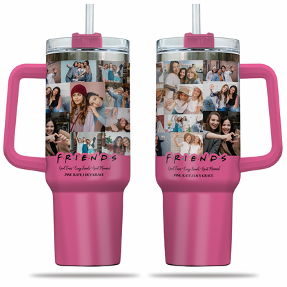 Create Best Friend BFF Gift From Photo Collage on Personalized 40oz Tumbler for Bestie