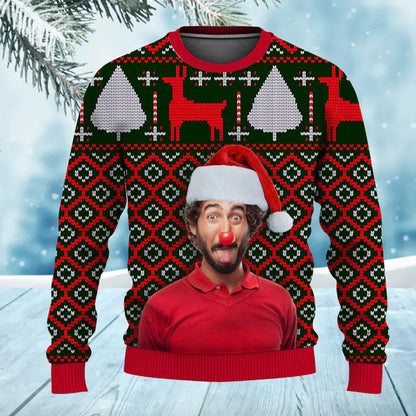 Ugly Sweater For Merry Christmas Ugly Christmas Sweater with Your Face Photo for Men & Women