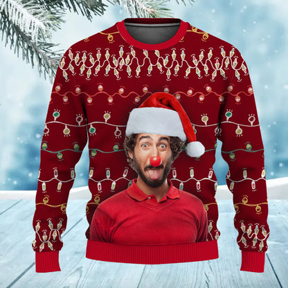 Ugly Sweater For Merry Christmas Ugly Christmas Sweater with Your Face Photo for Men & Women